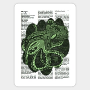 Octopus green Sticker